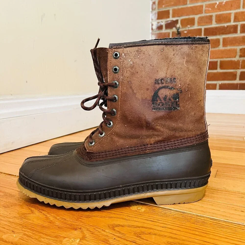 Sorel Kaufman Canada Waterproof Work Boots Felt Lined Size 13